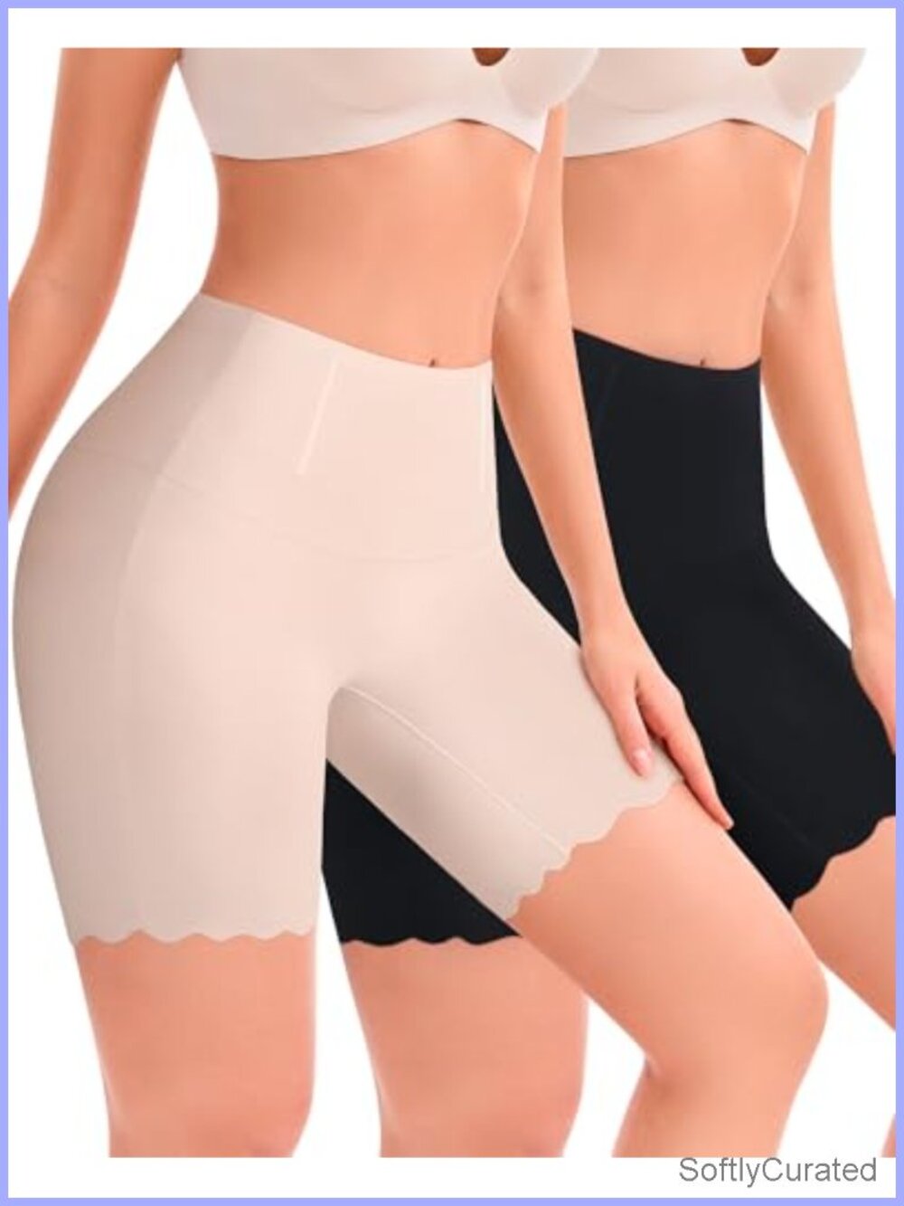 Seamless Slip Shorts Anti Chafing High Waisted Boyshorts Under Dress